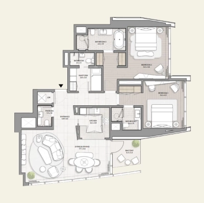 Taraf - W Residences by Taraf - Apartment