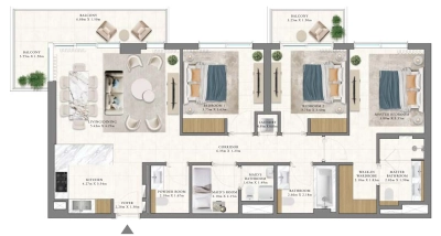 Emaar - Vida Residences Club Point - Apartment