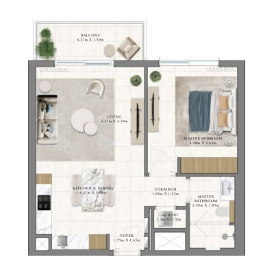 Emaar - Vida Residences Club Point - Apartment