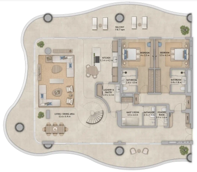 Aldar Properties - Mamsha Gardens - Apartment