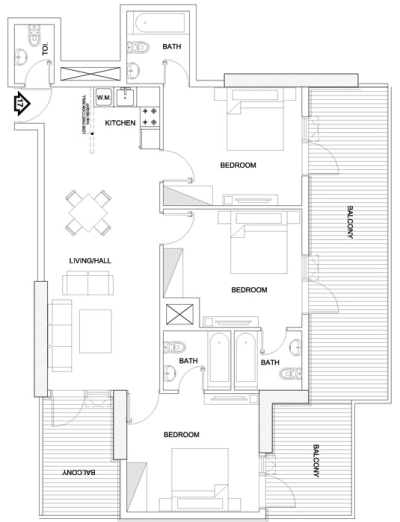 Triplanet Range Group - Elite 10 Sports Residence - Apartment