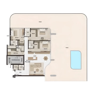 Pinnacle Developers - Vitalia Palm Jumeirah Residences - Apartment