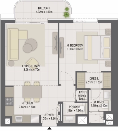 Eagle Hills - GEM Residences - Apartment