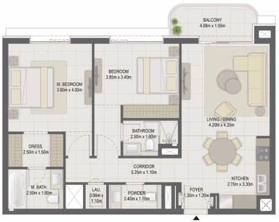Eagle Hills - GEM Residences - Apartment