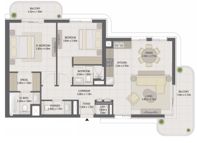Eagle Hills - GEM Residences - Apartment