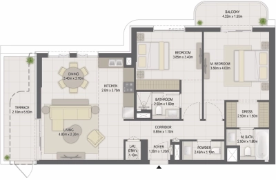 Eagle Hills - GEM Residences - Apartment