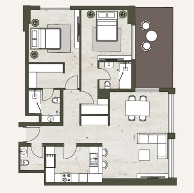 Seven Tides - Aria Heights - Apartment