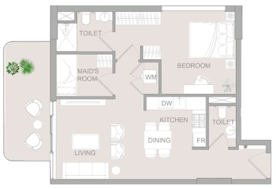 Object 1 - TETR1S Tower - Apartment