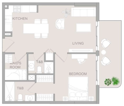 Object 1 - TETR1S Tower - Apartment