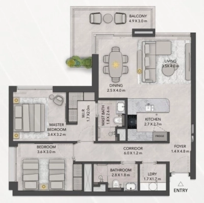 Majid al Futtaim  -  Lacina at Ghaf Woods - Apartment
