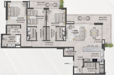 Majid al Futtaim  -  Lacina at Ghaf Woods - Apartment