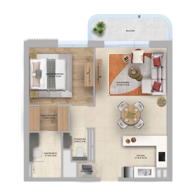 Aldar Properties - Manarat Living 3 - Apartment