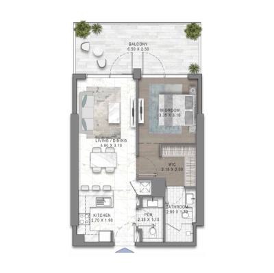 Damac - Damac Riverside Views - Apartment